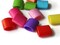 12 18mm Mixed Color Oval Acrylic Beads Plastic Beads Loose Large Hole Beads to String